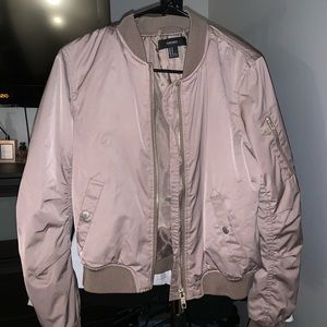 Light Brown Bomber Jacket